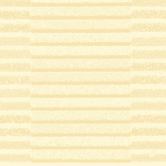 Inspiriert von Bio-Dunisoft Servietten 40x40 cm Tessuto creme von Duni GmbH, zeigt dieses nahtlose Muster strukturierte beige und hellbraune horizontale Streifen in einem handgezeichneten Stil, die auf einem helleren Hintergrund mit unterschiedlicher Dicke und Dichte liegen.
