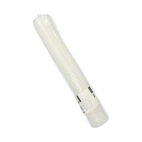 Ein Starpak 150 Deckel PS, durchsichtiger runder Deckel (Ø 9 cm, 1 cm hoch) mit Kreuzschlitz, verpackt in einer Folienverpackung mit weißem Etikett, aufgedrucktem Text und Barcodes zum sicheren Verschließen (150 Stück).