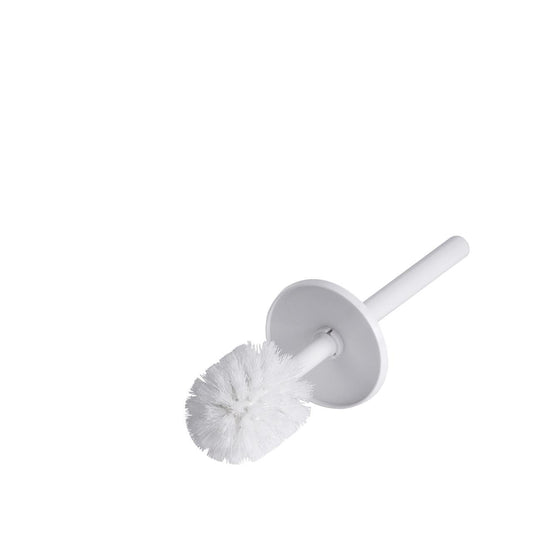 Die CWS ParadiseLine Ersatzkopf mit Stil (1 Stück) von CWS ist eine weiße Toilettenbürste mit rundem Borstenkopf und geradem Stiel, ideal für die effiziente Reinigung im gewerblichen Bereich, abgebildet auf einem schlichten weißen Hintergrund.