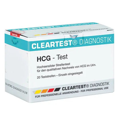 Cleartest HCG pregnancy test pack: 20 pieces, IMPORT goods | Pack (20 tests)