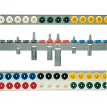 Varioflex-Ampullenschiene Alu. zweireihig für 96 Ampullen