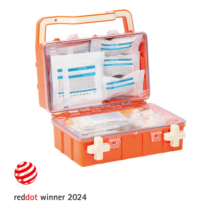 Erste-Hilfe-Koffer orange DYNAMIC-GLOW S Norm DIN 13157