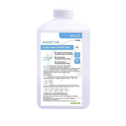 Saraya Alsoft VB hand disinfection