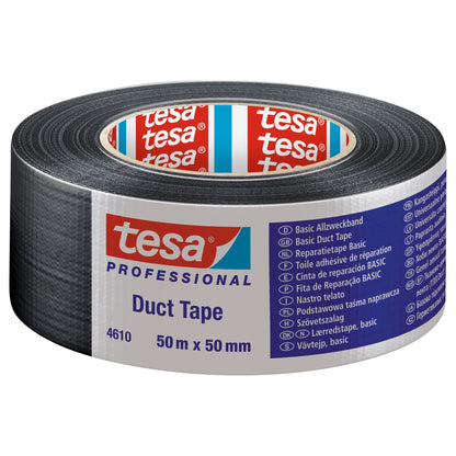 tesa 4610 Steinband Basic, 50 m x 50 mm schwarz