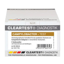 Cleartest Campylobacter test, from stool