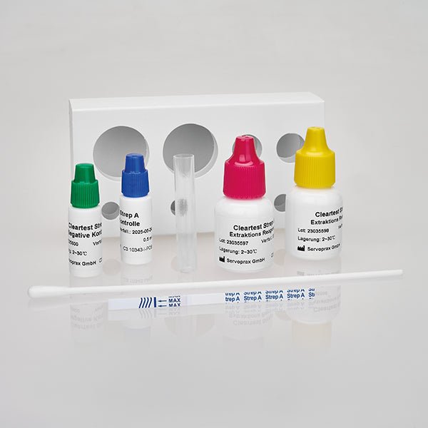 Cleartest light Strep-A, Teststreifen Pack: 10 Teste | Packung (10 Tests)