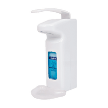 Disinfectant dispensers with 500-ml and 1,000-ml bottles