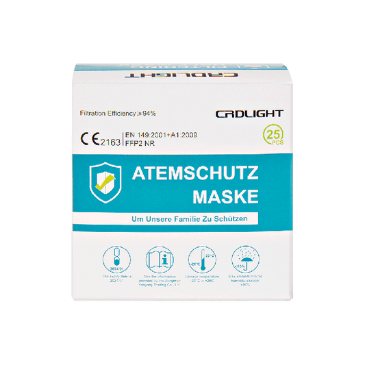 Atemschutzmaske FFP 2 ohne Ventil VPE 25 Stück