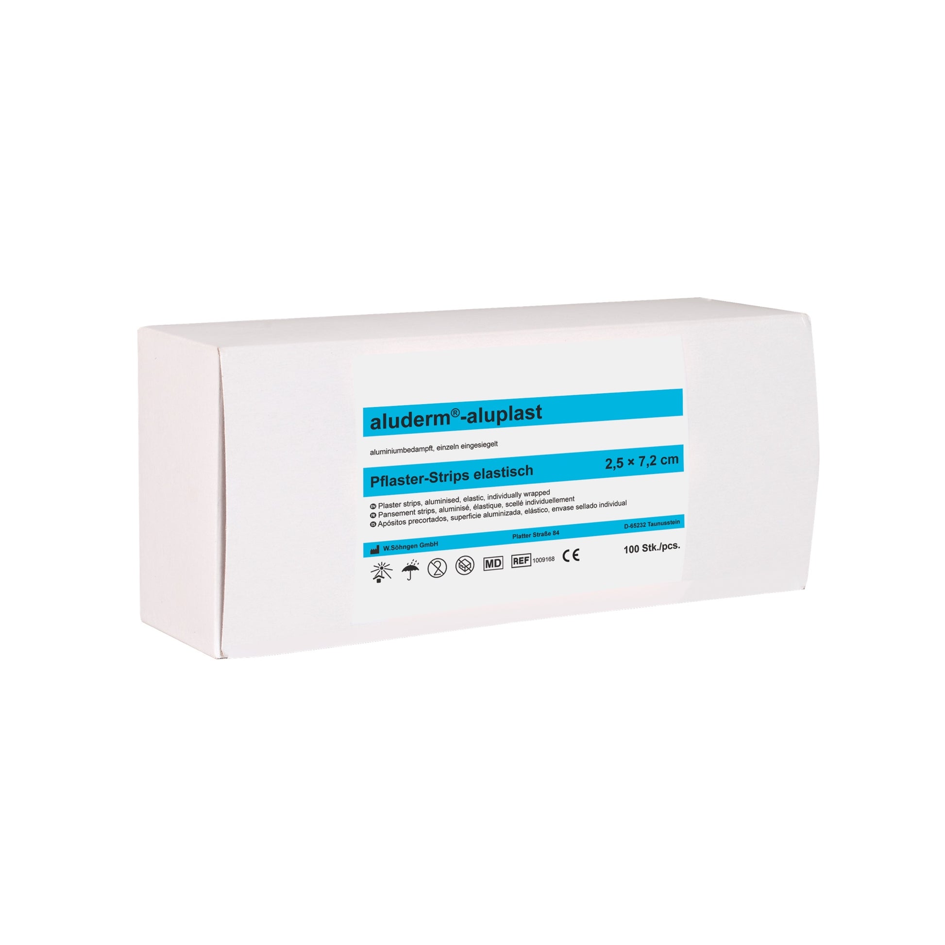 aluderm®-aluplast elastisch Strips 2,5 x 7,2 cm 100 Stück