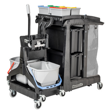 Numatic cleaning trolley EcoMatic EM5 B incl. MidMop Black and 4 x 5 liter bucket | Pack (1 piece)