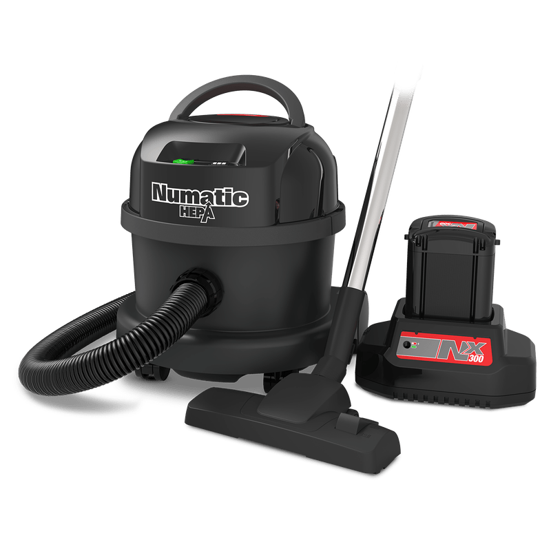 Numatic Batterie-Staubsauger NBV240HNX/1, rot, Zubehörset AS55(2.2P) | Packung (1 Stück)