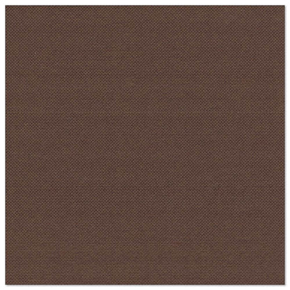 A rectangular piece of brown, textured fabric fills the frame, similar to the even color and woven pattern of the PAPSTAR 50 napkins "ROYAL Collection" 1/4-fold 40 x 40 cm brown by PAPSTAR GmbH.