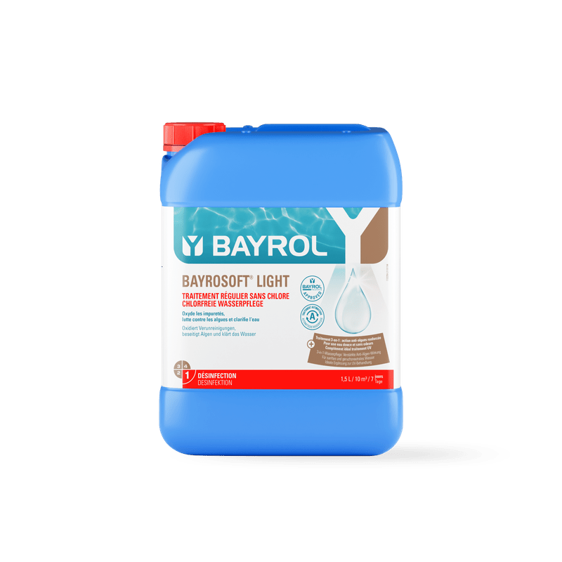 BAYROL Bayrosoft® Light 20 L based on active oxygen for disinfection | Canister (20 l) 