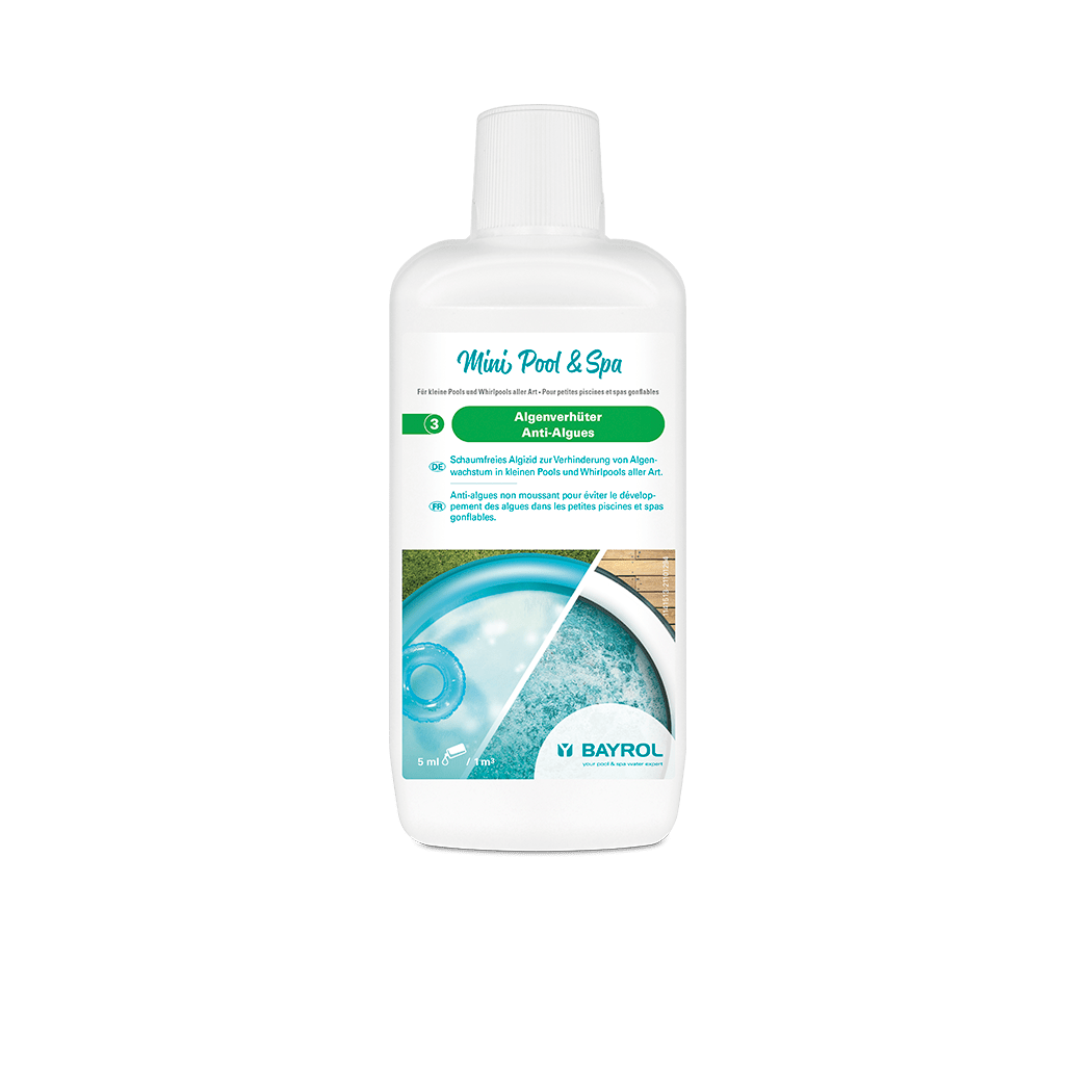 BAYROL Mini Pool & Spa Algae Preventer 1 L Algaecide to Prevent Algae Growth | Bottle (1 l) 