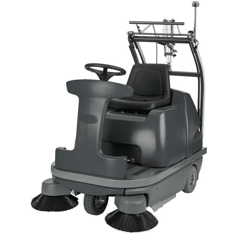 Numatic ride-on vacuum sweeper NU 12, HE, TRS with 2nd side brush | Pack (1 piece)