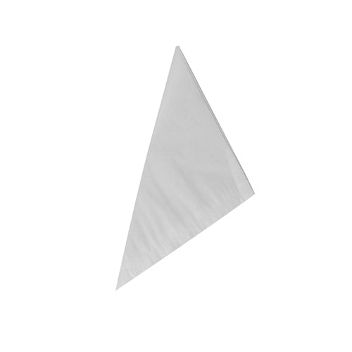Pictured is a PAPSTAR GmbH 1000 cone bags, parchment substitute, greaseproof (rectangular shape) for fries packaging in gastronomy, on a white background.