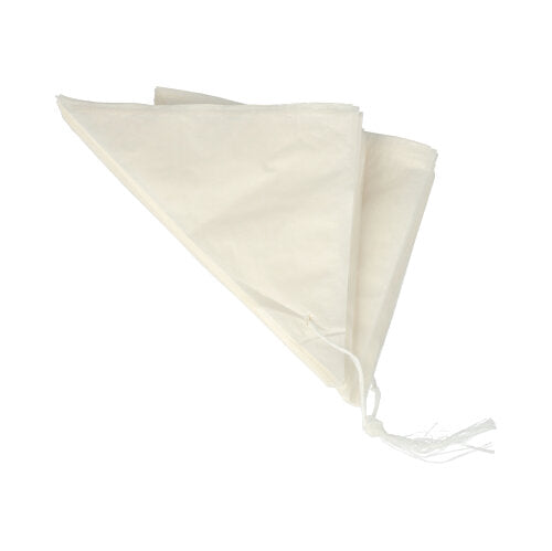 Pictured is a folded, white PAPSTAR 1000 cone bags parchment substitute greaseproof snack packaging from PAPSTAR GmbH on a plain white background.