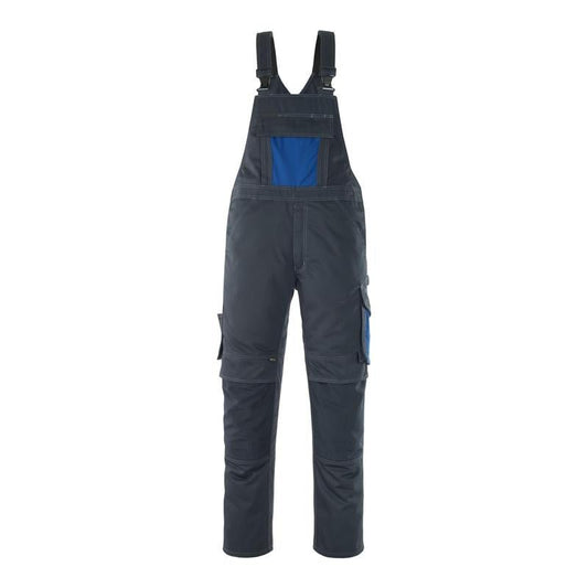 MASCOT® Leipzig dungarees, black blue/corn blue