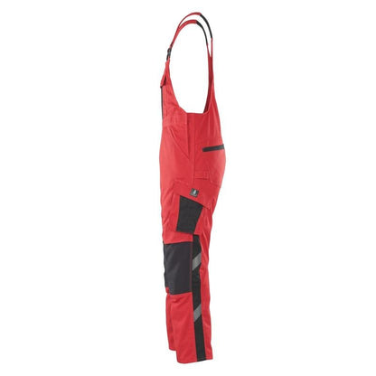 MASCOT® Leipzig Latzhose, rot/schwarz