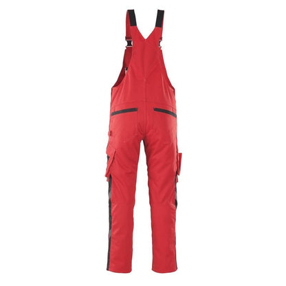 MASCOT® Leipzig Latzhose, rot/schwarz