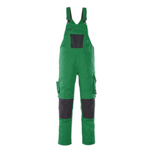MASCOT® Leipzig dungarees, green/black