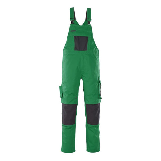 MASCOT® Leipzig dungarees, green/black