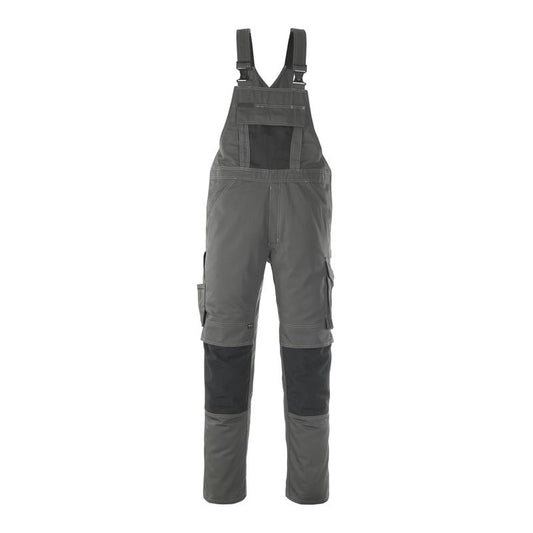 MASCOT® Leipzig dungarees, dark anthracite/black