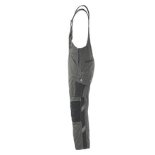 MASCOT® Leipzig dungarees, dark anthracite/black