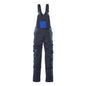 MASCOT® Augsburg dungarees, black blue/corn blue