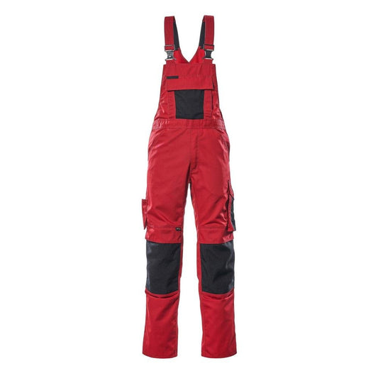 MASCOT® Augsburg dungarees, red/black