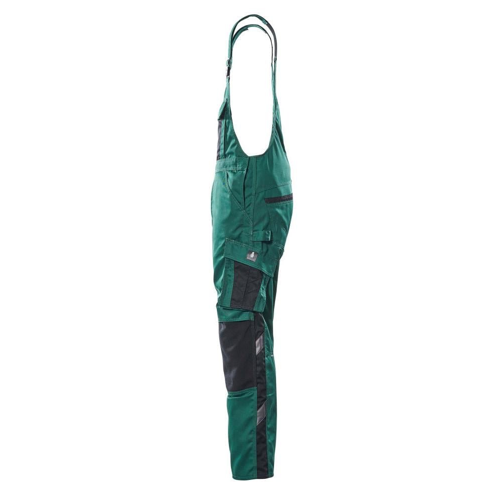 MASCOT® Augsburg Latzhose, grün/schwarz