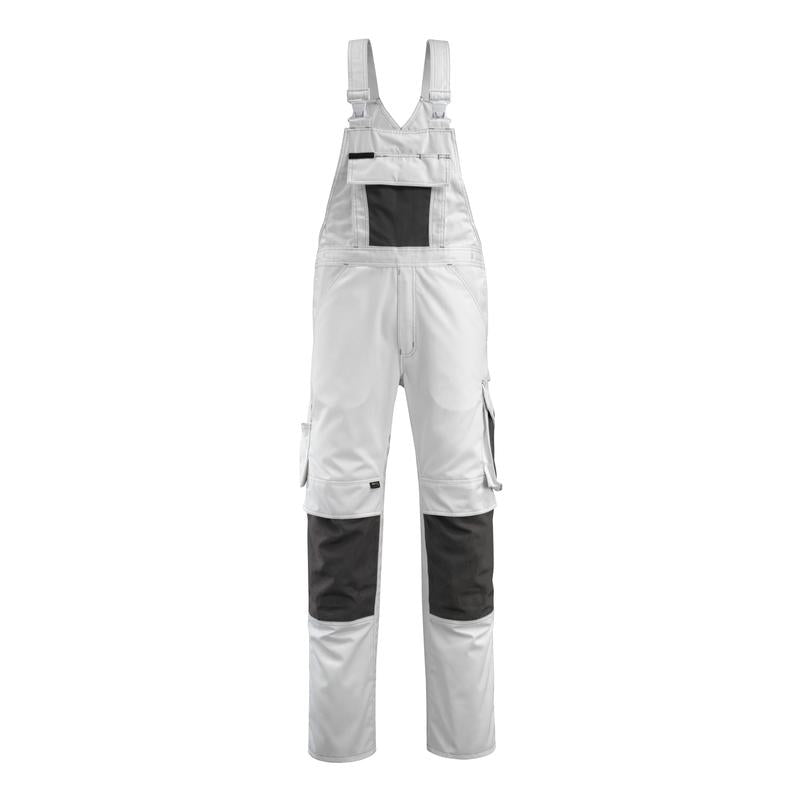 MASCOT® Augsburg Latzhose, weiss/dunkelanthrazit