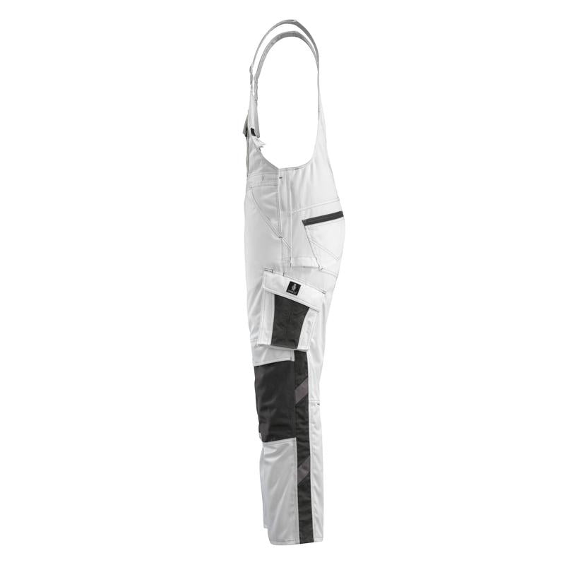 MASCOT® Augsburg Latzhose, weiss/dunkelanthrazit