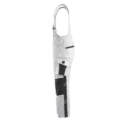 MASCOT® Augsburg Latzhose, weiss/dunkelanthrazit