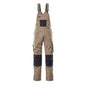 MASCOT® Augsburg dungarees, light khaki/black