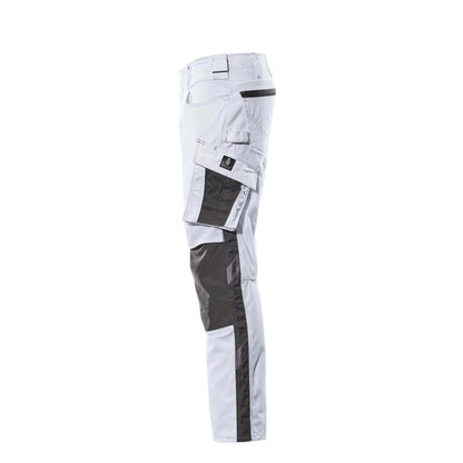 MASCOT® Mannheim trousers, white/dark anthracite