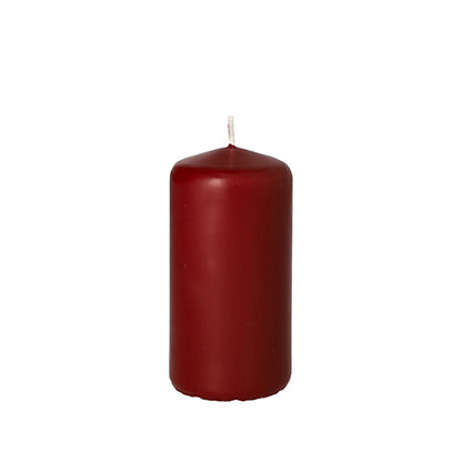 The PAPSTAR pillar candle Ø 50 mm, 100 mm from PAPSTAR GmbH made of high-quality wax with a flat top and white wick stands unlit against a white background – perfect for decoration.
