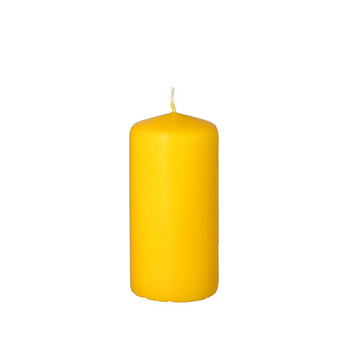 The PAPSTAR pillar candle Ø 50 mm, 100 mm from PAPSTAR GmbH made of high-quality wax with a centered wick is presented unlit against a white background – perfect as decoration.