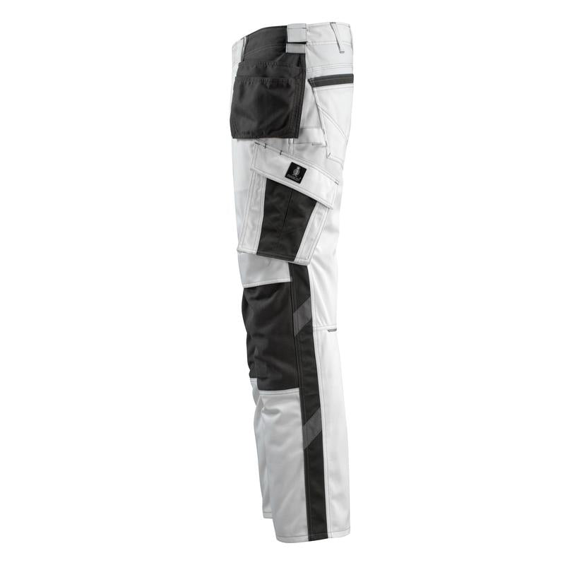 MASCOT® Bremen Handwerkerhose, weiss/dunkelanthrazit