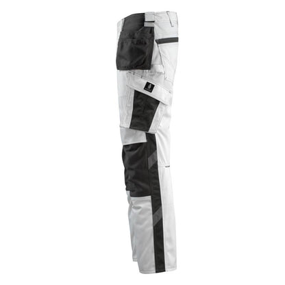 MASCOT® Bremen Handwerkerhose, weiss/dunkelanthrazit