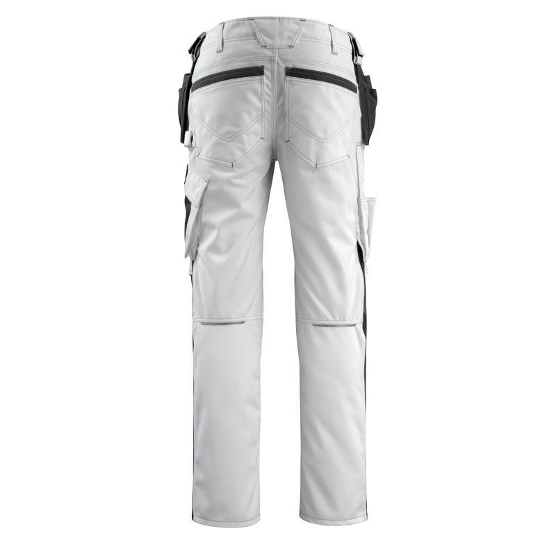 MASCOT® Bremen Handwerkerhose, weiss/dunkelanthrazit