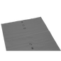 Die flache, graue Kunststoffplatte DEISS 14101 (700x1100x0,1 mm) der EMIL DEISS KG (GmbH + Co.) mit den drei Kreissymbolen und dem Recyclingcode "LDPE 4 65" in schwarzer Farbe wird üblicherweise für Verpackungen oder als schützendes Versandmaterial verwendet.
