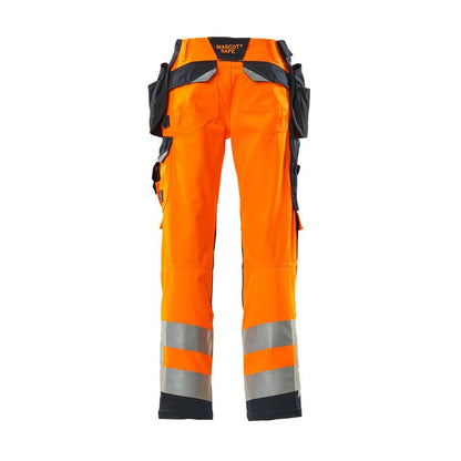 MASCOT® Wigan Handwerkerhose, hi-vis orange/schwarzblau
