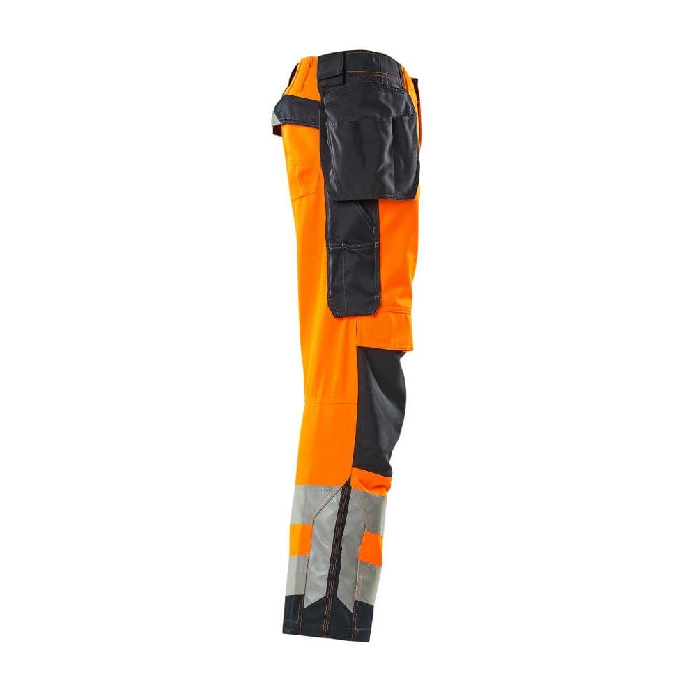 MASCOT® Wigan Handwerkerhose, hi-vis orange/schwarzblau