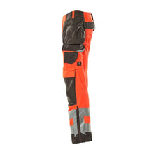 MASCOT® Wigan Handwerkerhose, hi-vis rot/dunkelanthrazit
