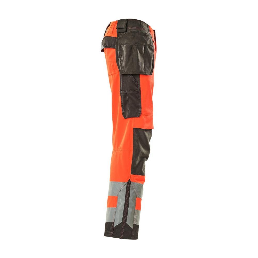 MASCOT® Wigan Handwerkerhose, hi-vis rot/dunkelanthrazit