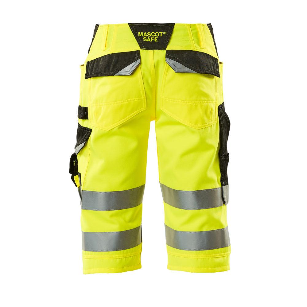 MASCOT® Luton Dreiviertel-Hose, hi-vis gelb/schwarz