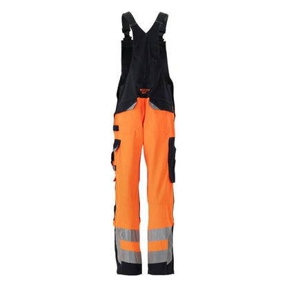 MASCOT® Newcastle Latzhose, hi-vis orange/schwarzblau