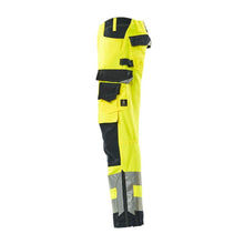 MASCOT® Kendal trousers, hi-vis yellow/black-blue