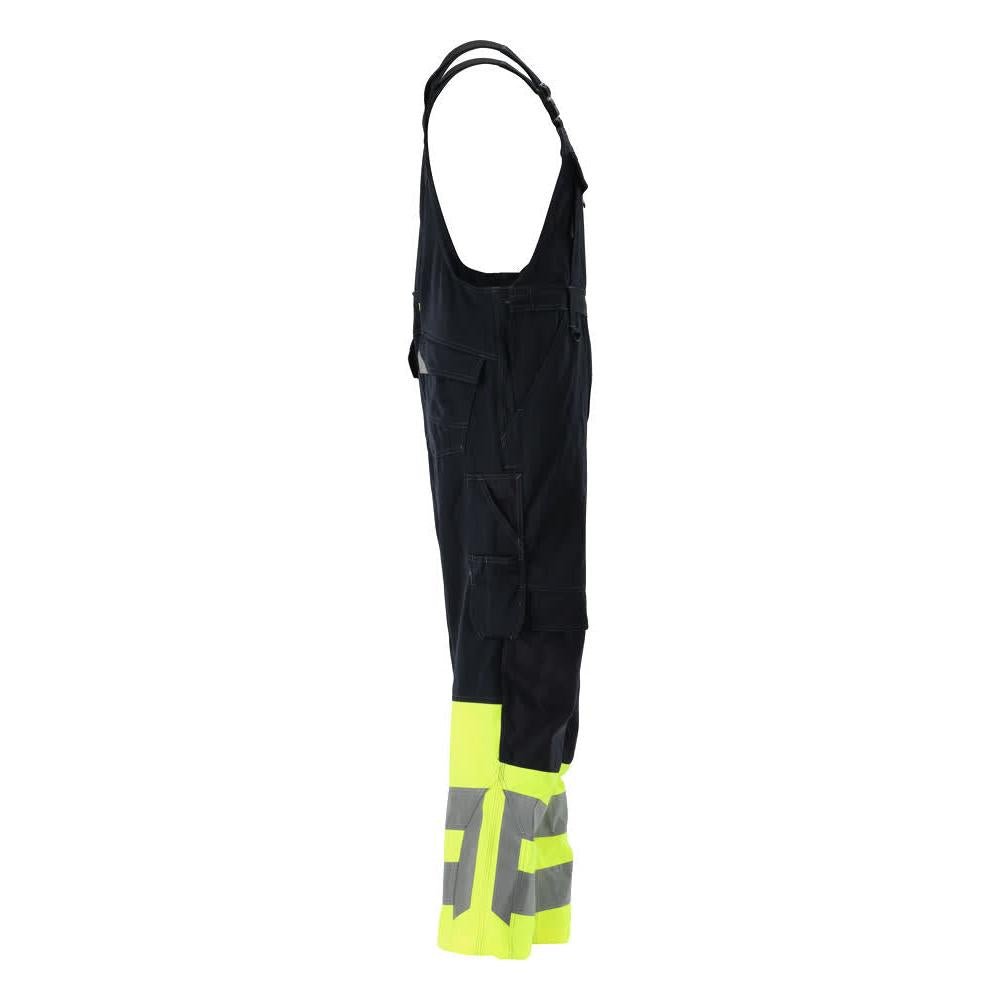 MASCOT® Sunderland Latzhose, schwarzblau/hi-vis gelb